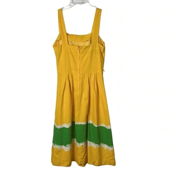 MALIA Honalulu 1970,halter,fit & flare,dress,square neck,pin tucks,pleats, retro - Picture 7 of 12